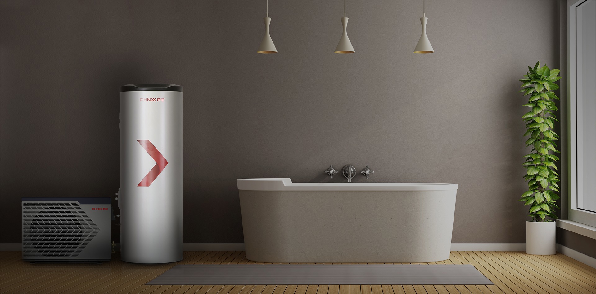 空氣能熱水器_火焰型